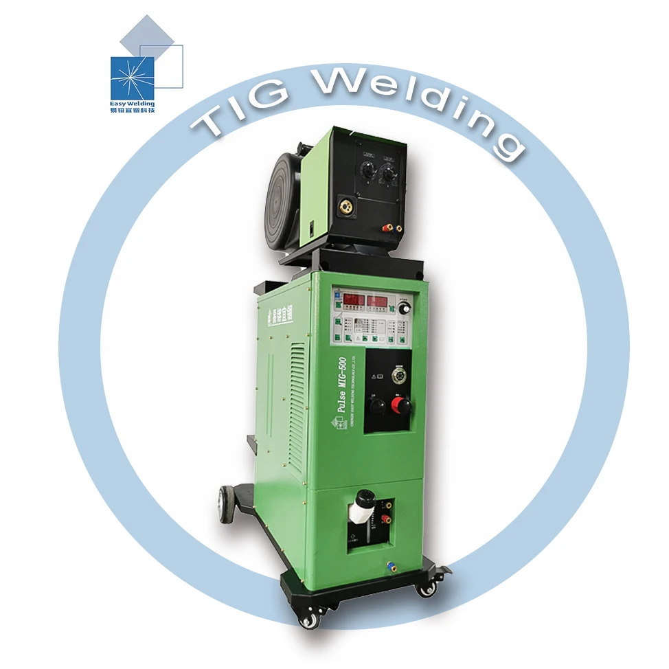 Promotional 380v 500amp Inverter IGBT Pulse MIG/MAG Digital Welding Machine with Wire Feeding Machine  MIG-500