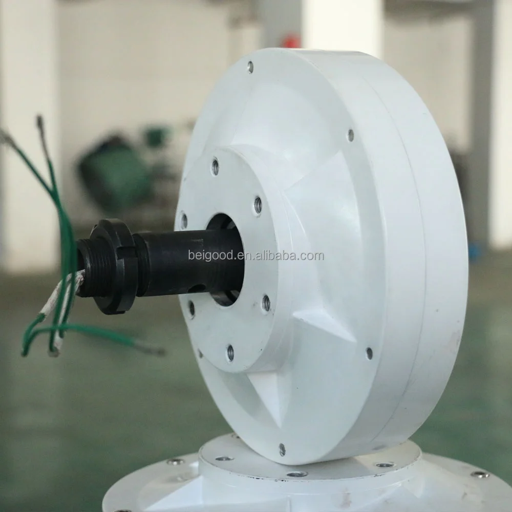 1000w 300w 200w Low rpm Low Torque Low Noisy coreless 3phase AC permanent magnetic generator rare earth neodymium magnetic