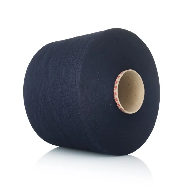 Hebei Wholesale Recycled 100%Polyester Ring Spun Yarn For Knitting Socks And Fabrics Textile Knit Yarn For Making Gloves