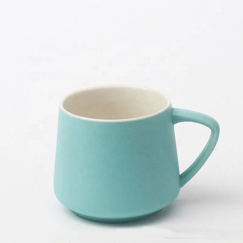 
Food Grade 400Ml Porcelain Cold And Hot Coffee Cup Handgrip Ceramic Coffee Mug 