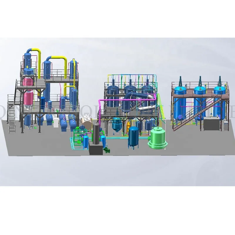 Waste oil distillation base oil SN350 base oil regeneration plant