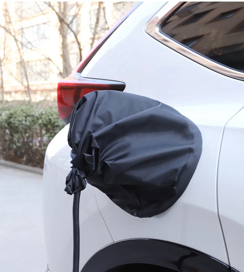 LBB Dropshipping Transparent EV Charger Plug Cover Magnetic Waterproof Outdoor Electric Car Charging Port Cover