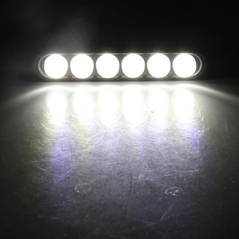 12V 6 Led Lamp Car Side Light Day Time Running Light Super Bright For Car Truck off Road Driving Indicator Light WaterProof