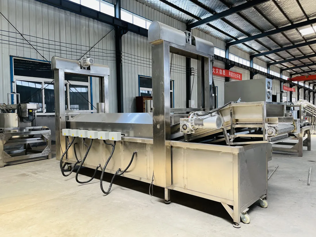 Commercial frying line Full automatic frying food production line Processing equipment for fried food Potato chips