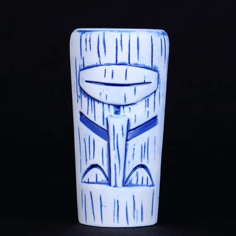 
Hot sales Snow Man Hawaii Tiki Mugs Cocktail Football Cup Beer Beverage Wine Mug Ceramic Tiki Mugs 