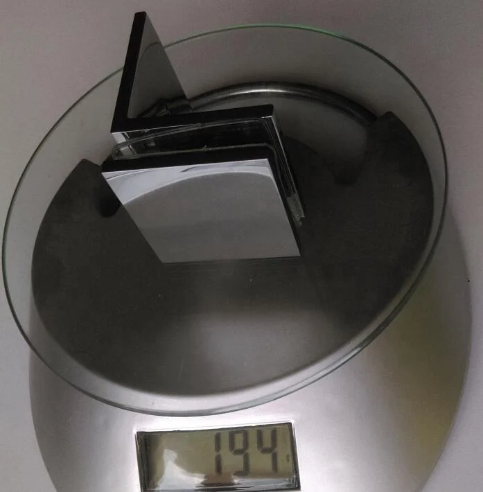 Brush gold solid  brass 90 degree wall to glass shower bracket C003BR 45mm  glass clamp with straight edge