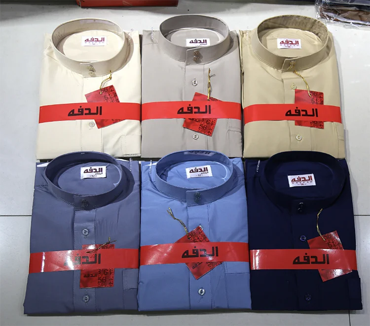 Арабская мужская одежда Daffah Thobes однотонный кафтан мужской таоб мусульманский