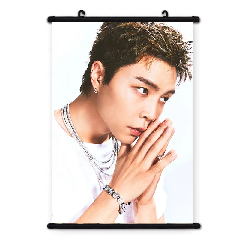 Kpop WALK Photo Poster Hanging  wall scrolls Poster with plastic hanging rods JAEHYUN JUNGWOO HAECHAN Poster
