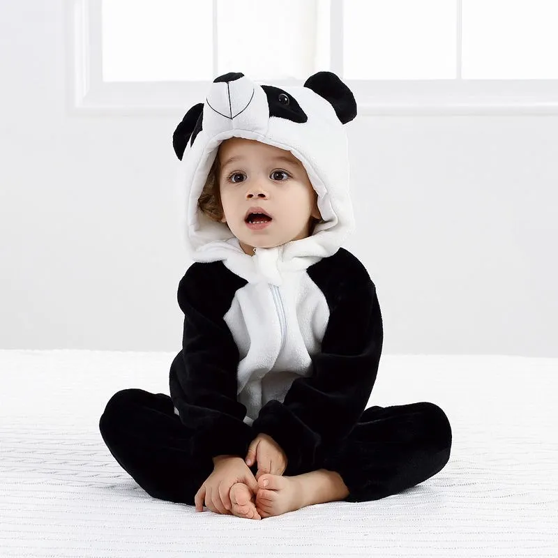 
High Quality Pure Animal Costume Halloween Cosplay Flannel Kids Onesie Nightgowns 