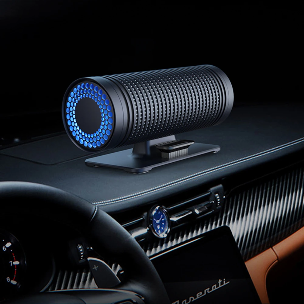 Portable Double Fan Desktop Household Air Cleaner Aromatherapy Box Mini Car Air Purifier With HEPA Filters