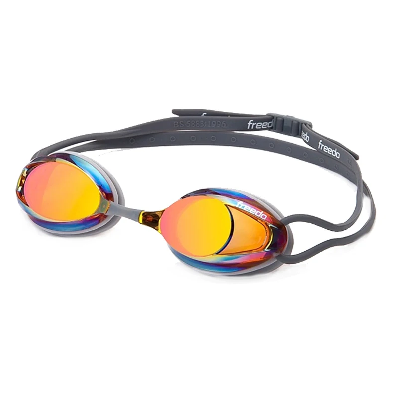 Polycarbonate swim goggle lens swimming goggles racing with nose