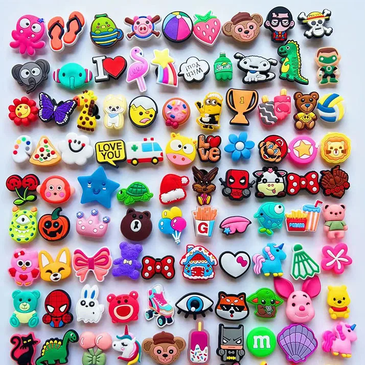 Shoe accessories PVC shoe flower buckle cartoon accessories dIY shoe flower decorative accessories