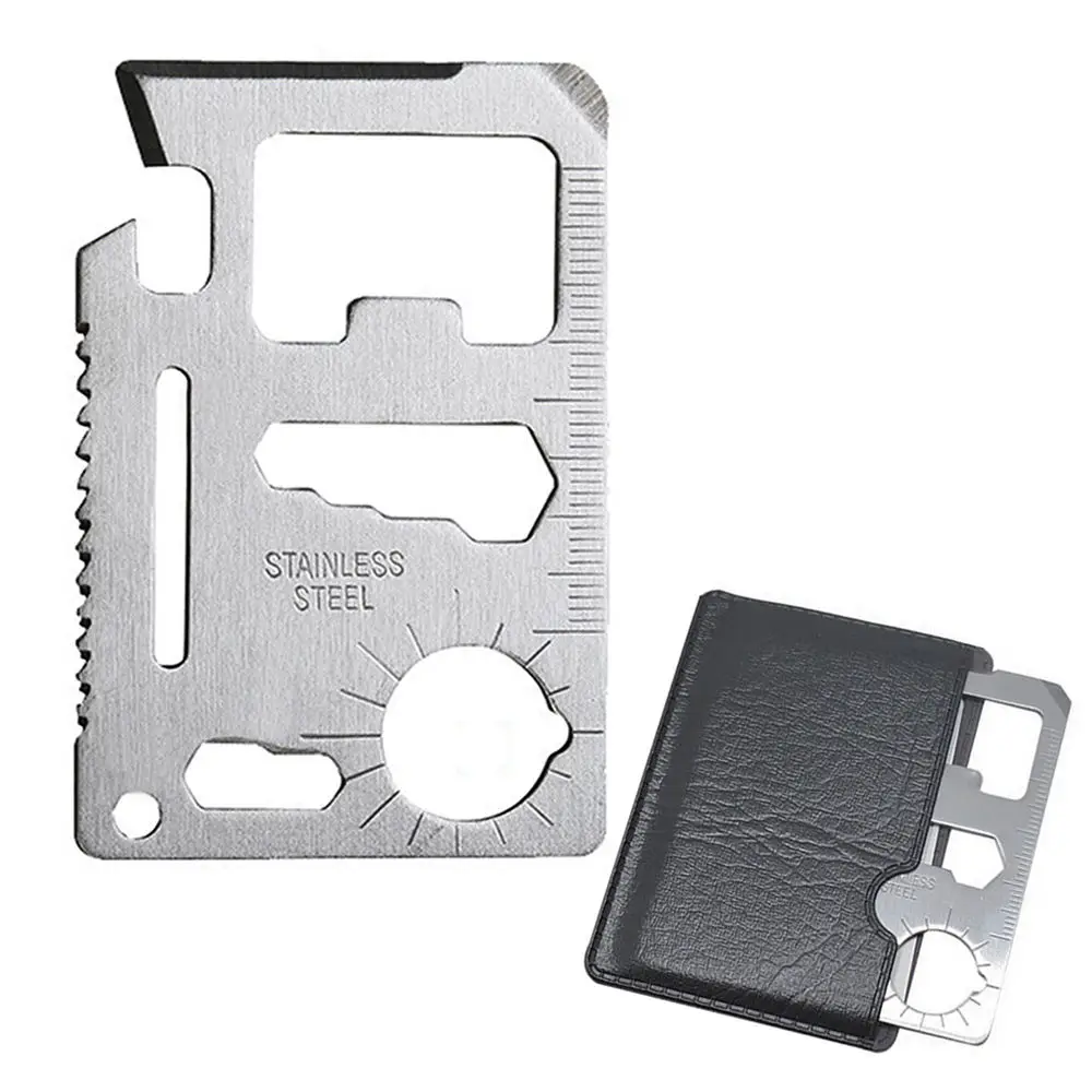 Multifunctional Metal  Credit Multitool Survival Cards Card Multi Tool For Camping Equipment Gear
