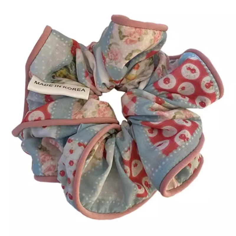 Eico Elegant Highly Elastic Velvet Silk Scrunchies Oversized Satin Hair Band Scrunchy Hairpin for Women Cute Hair Accessoires