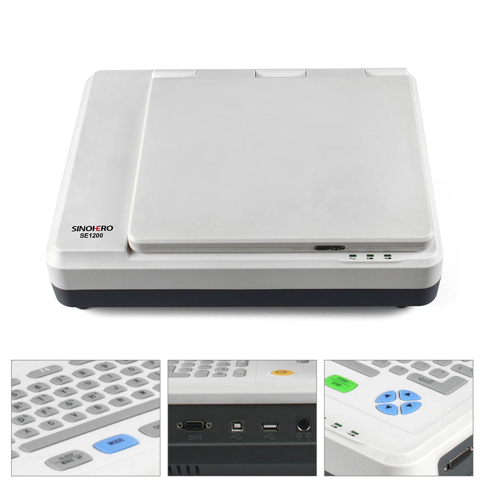 Medical Equipment Paper ECG Monitor Sinohero Se1200 Portable 12 Channel ECG Machine
