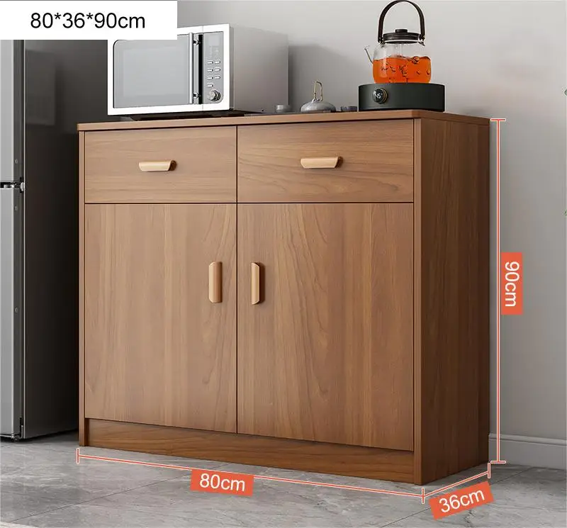 Kitchen Buffet Cabinet Farmhouse Modern Storage Cabinet with Sliding Doors and Shelf Wood Narrow Sideboard Cabinet Dining Room