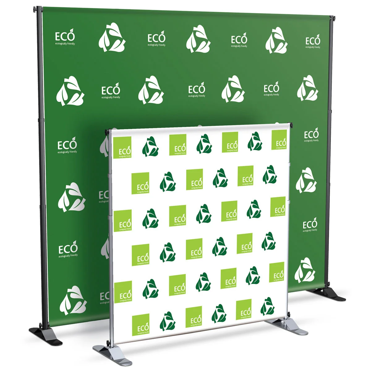 HLY 8x8  8x10 step and repeat banner Portable Advertising Adjustable Step Aluminum Backdrop Display telescopic banner stand