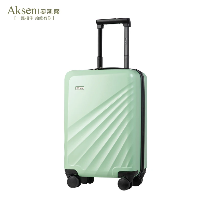 Smart zipper hard shell PC usb charger Fingerprint Lock Business Carry On 4 Spinner Wheels travel suitcases luggage