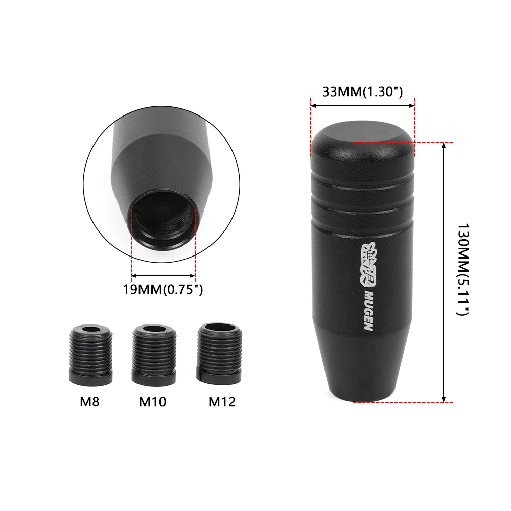 Universal Lever Shifter JDM Car Tuning Aluminum Mugen Gear Shift Knob Shifter Lever