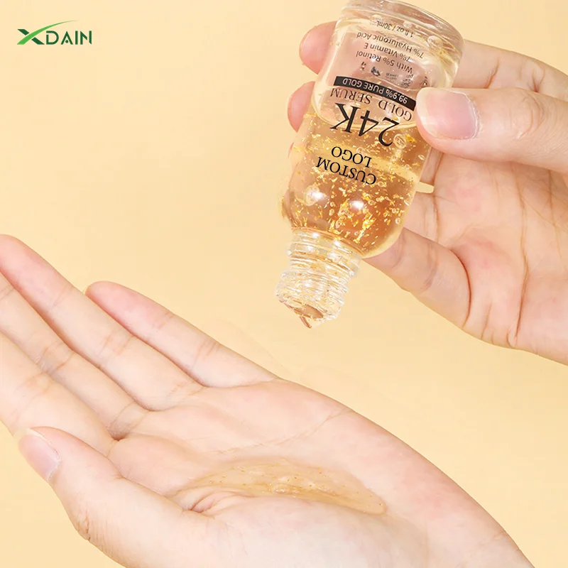 Custom Moisturizing 24 K Gold Face Serum Whitening Skin Care Niacinamide Hydrating Anti-aging Skincare Acne Serum