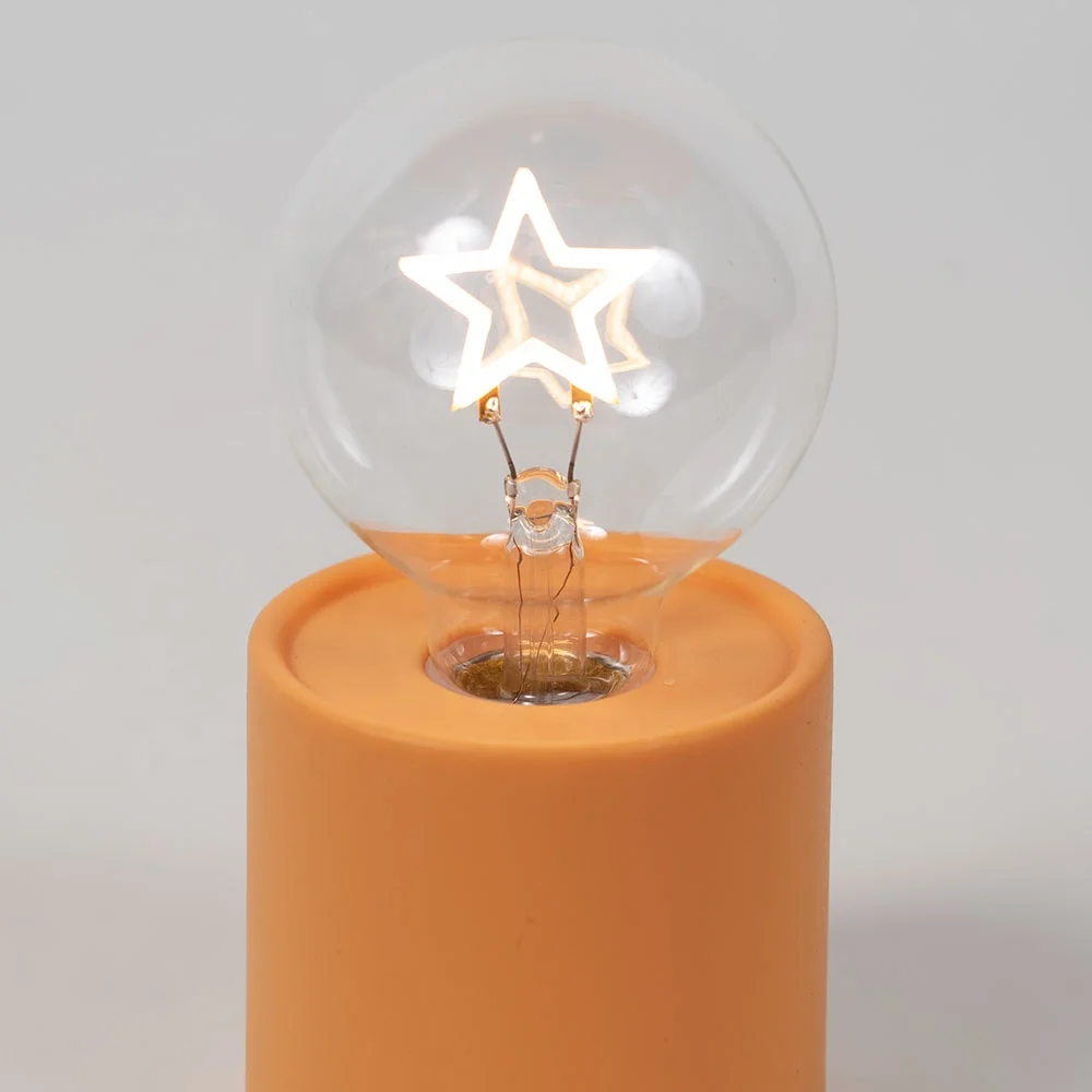 Battery operated Vintage Lamps Table Lamp Base E26 E27 Bulb Small Desk Christmas Decoration Night Lamp