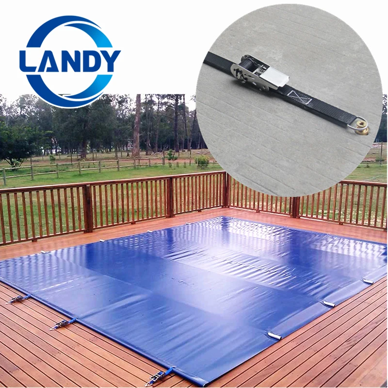 Sports Accessories Factory Made Outdoor Swimming Pool Safety Cover with PVC Material
