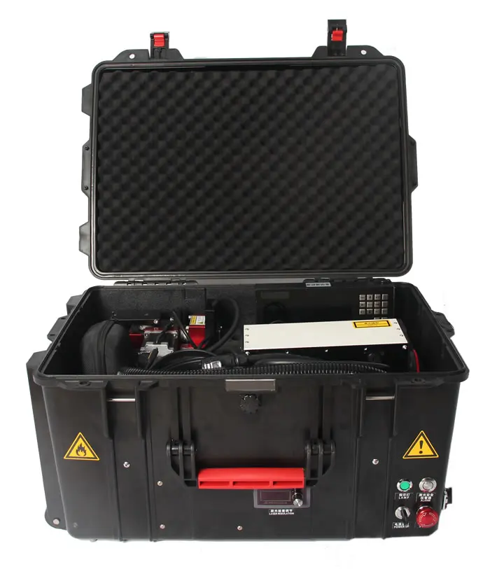 300W Long Range Fiber Laser Barrier Clearing Device for Power Grid Removing Hangings, Bird Nests, Tree barriers, Ice