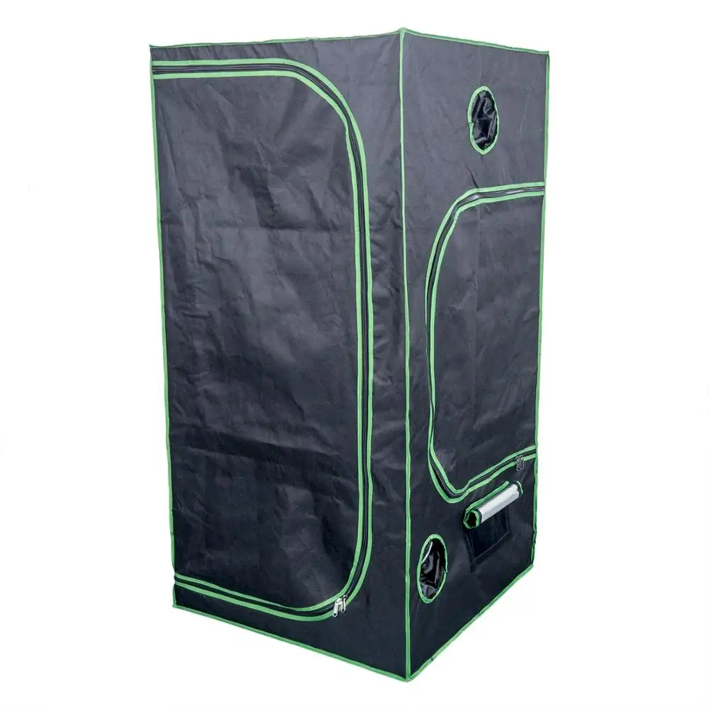 80x80x160cm 600D Garden Greenhouse Grow Tent with High Reflective Aluminum Fabric