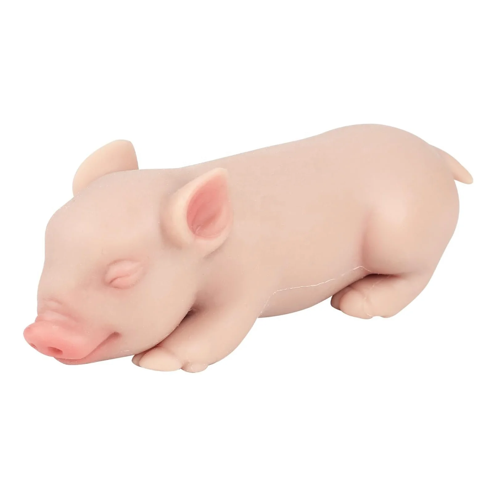14CM Silicone Reborn Sleeping Pig Doll Realistic Art Mini Piglet Toys for Children Christmas Dolls