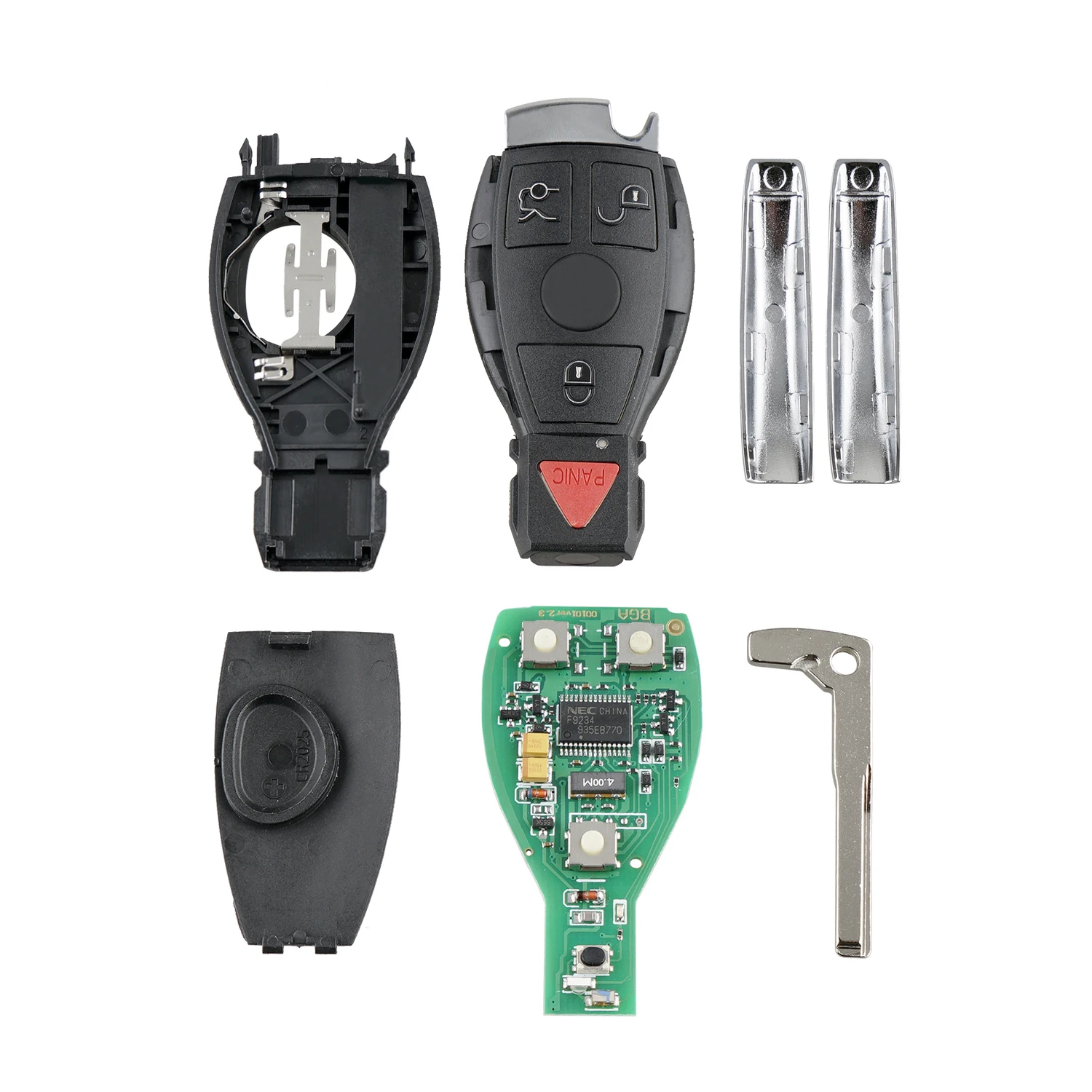 Cambrian 3+1 Buttons 315MHz Keyless Entry Fob Remote Control Car Key For Mercedes-Benz C CL E G GL ML R S