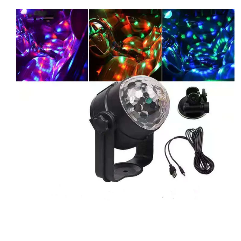 
Remote Small Party Lamp Dj Disco USB Ball RGB Led Stage Light for home and car decoration 