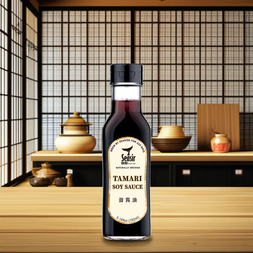Non-GMO No Additives Sushi Soy Sauce Natural Brewed 152ml Glass Tamari Soy Sauce