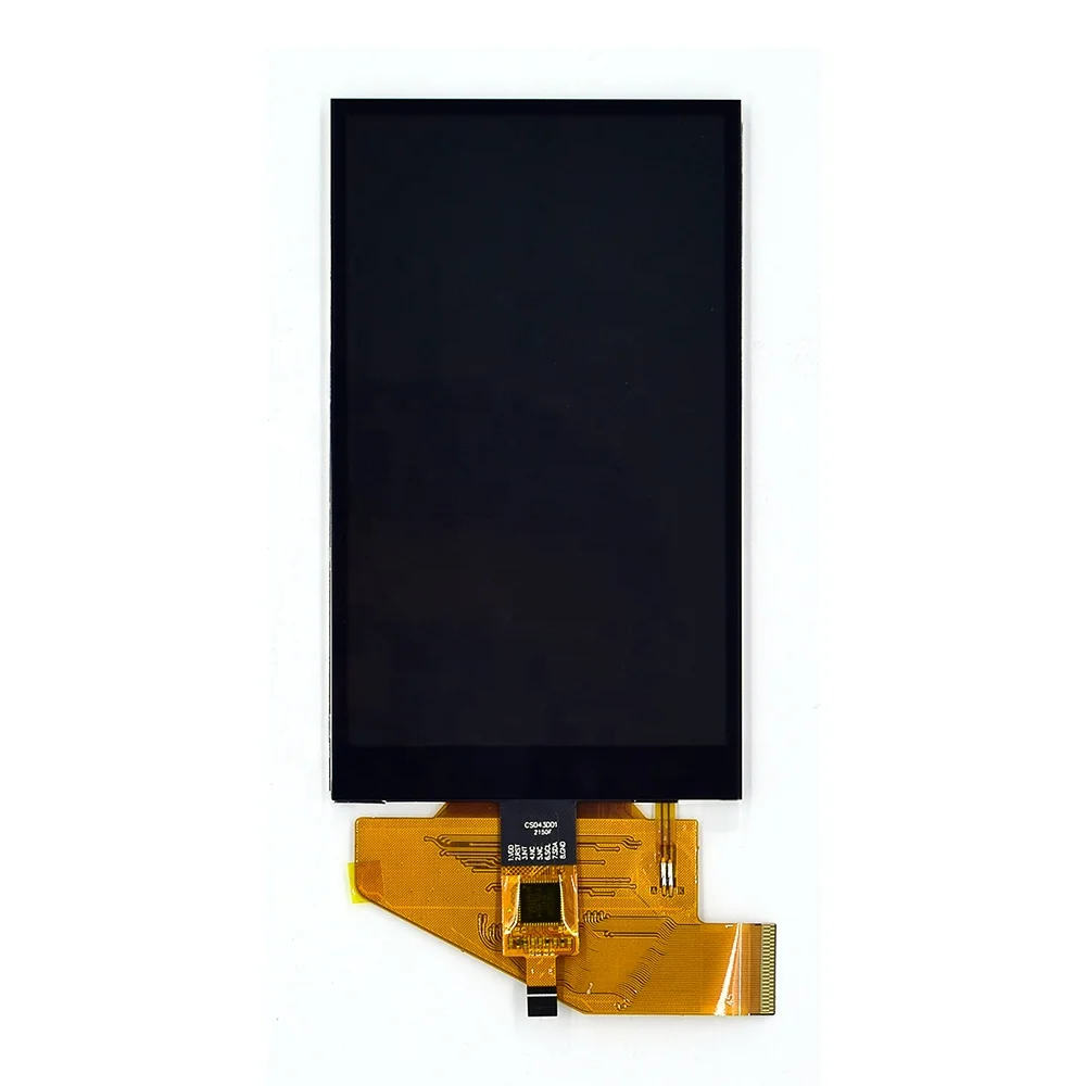 4.3 inch 480*800 Full view capacitive touch display screen 45 pin rgb mcu interface ips tft lcd panel