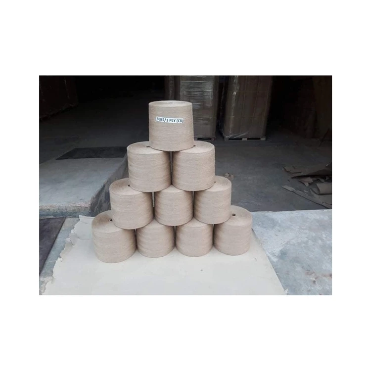 Factory direct price heavy duty reusable natural color braided 100% jute yarn for rope