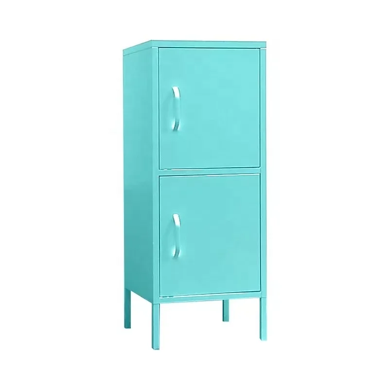 
Steel Ailipu High Quality Bedroom Wardrobe Disassemble 2-tier Metal Storage Cabinet Office 