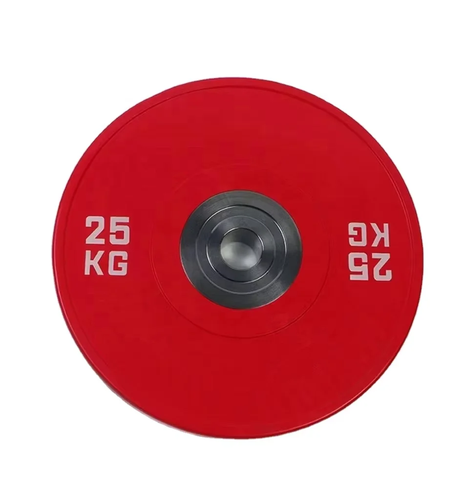 Custom Logo Color LB KG Gym Equipment Crumb bumper Rubber plates For Weightlifting