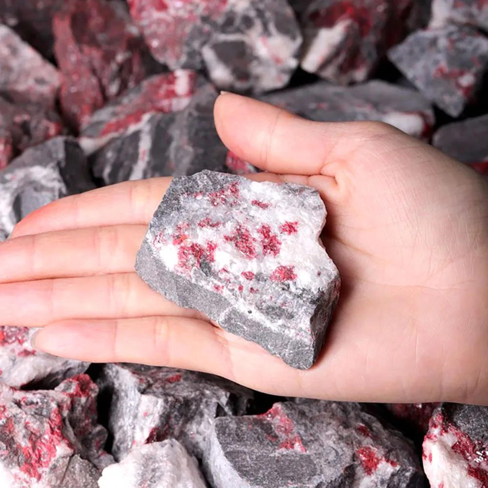 Cheap natural common rough red cinnabar stone Wholesale high quality cinnabar raw stone originating in China