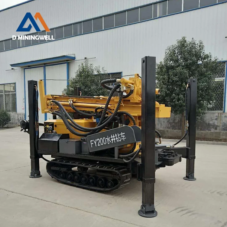 Буровая установка для бурения водяных скважин FY200 недорогая буровая DTH Hammer 200