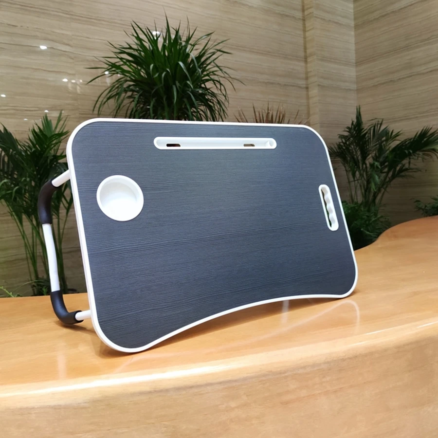 Wooden portable Laptop Table Adjustable Desk Laptop Bed Foldable Table