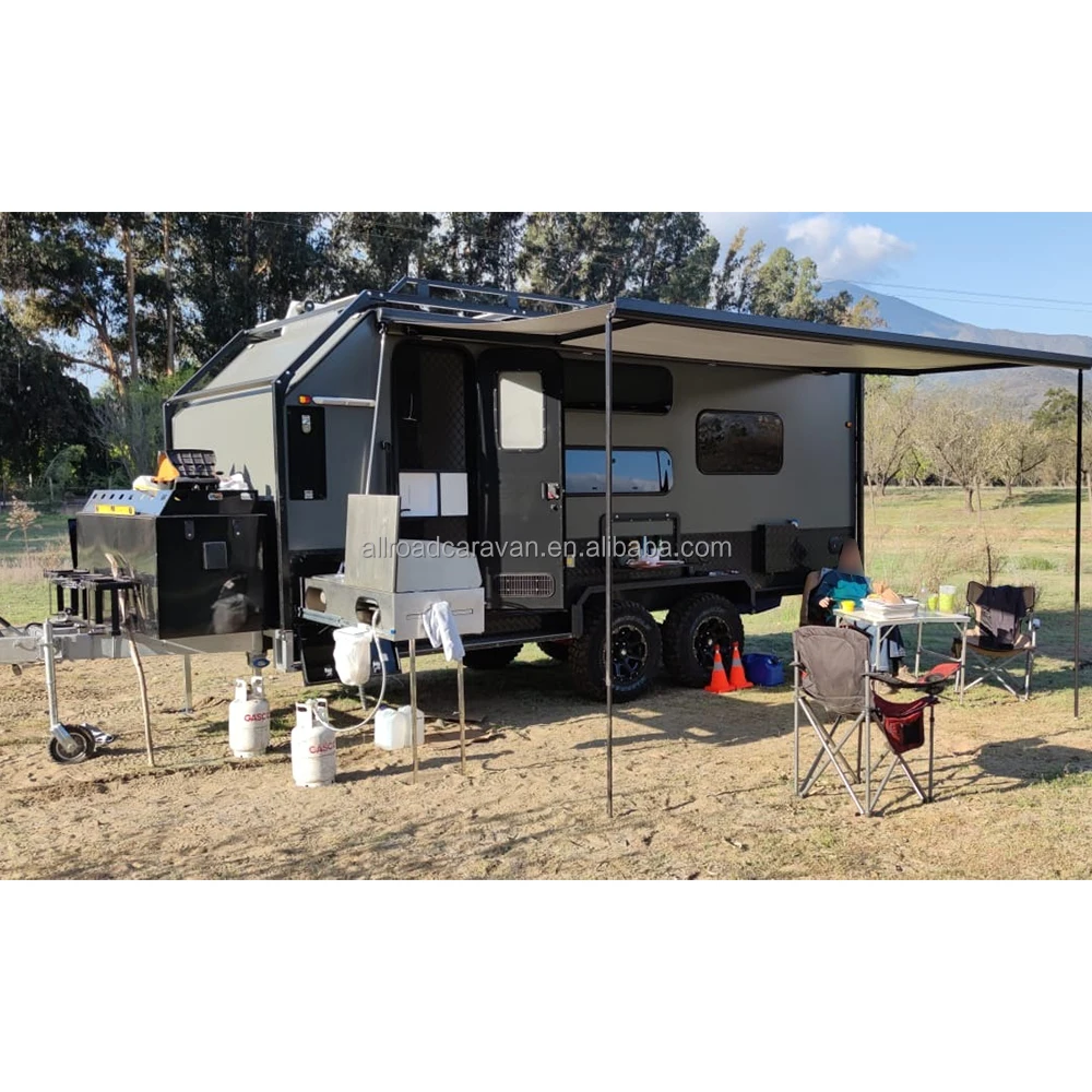 Allroad High Quality Hard Top 4X4 Luxury Family Traction Off Road Caravan trailer
