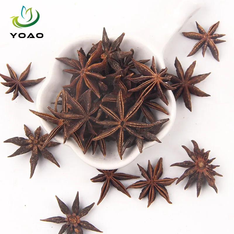 High Quality Wholesale Star Anise Natural Sun Dried Star Anise Spices for Tea Cooking Decoration