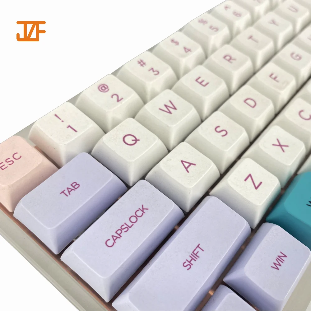 Gateron Red Brown Switch Mini Portable Macaron Typewriter Doubleshot Custom Wireless 60% Mechanical Gaming Keyboard