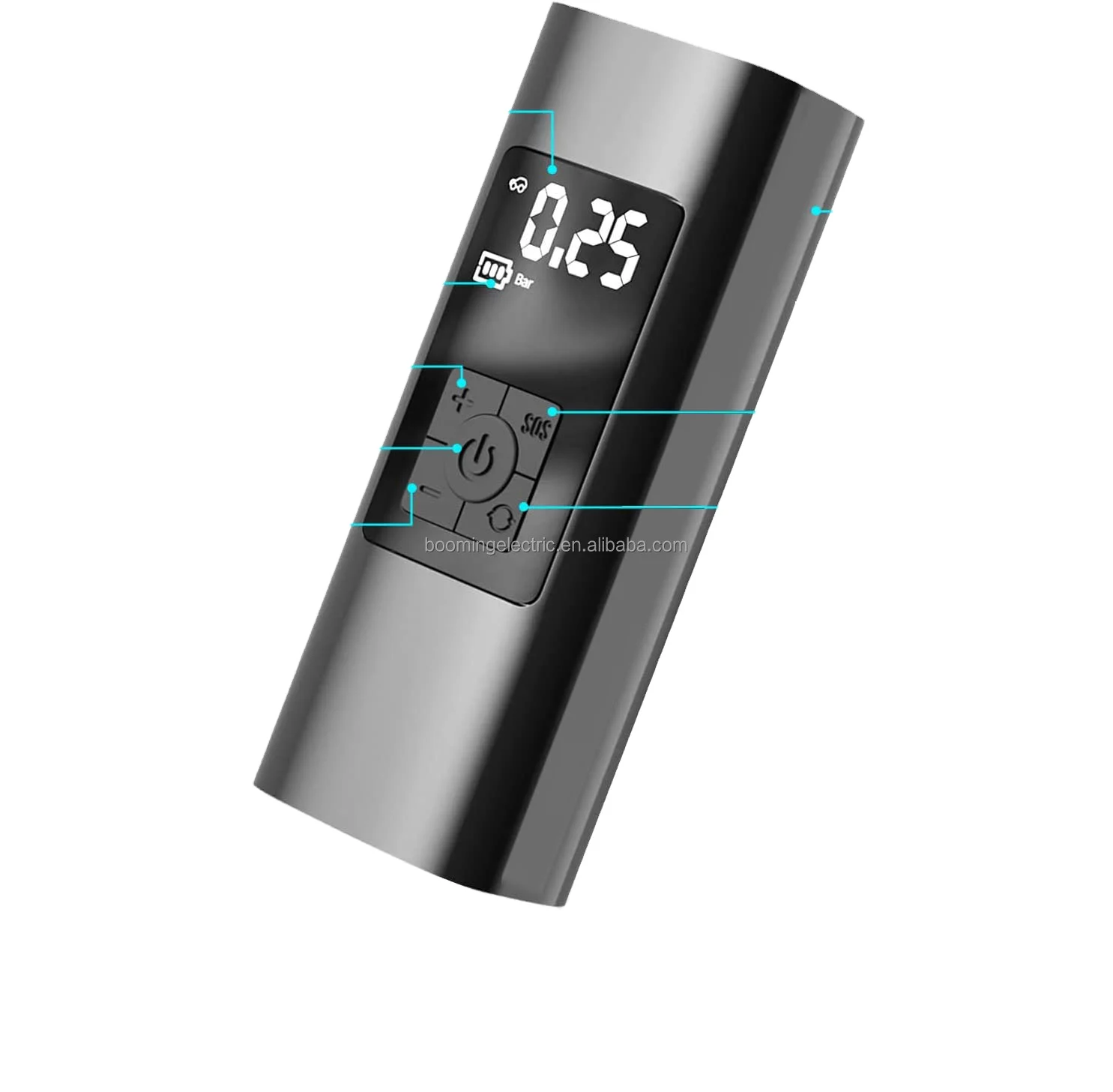 Hot Sales Bike Ball Tire Mini Digital Portable compressor Rechargeable Wireless Electric Car Air Pump With Flashlight Tyre I