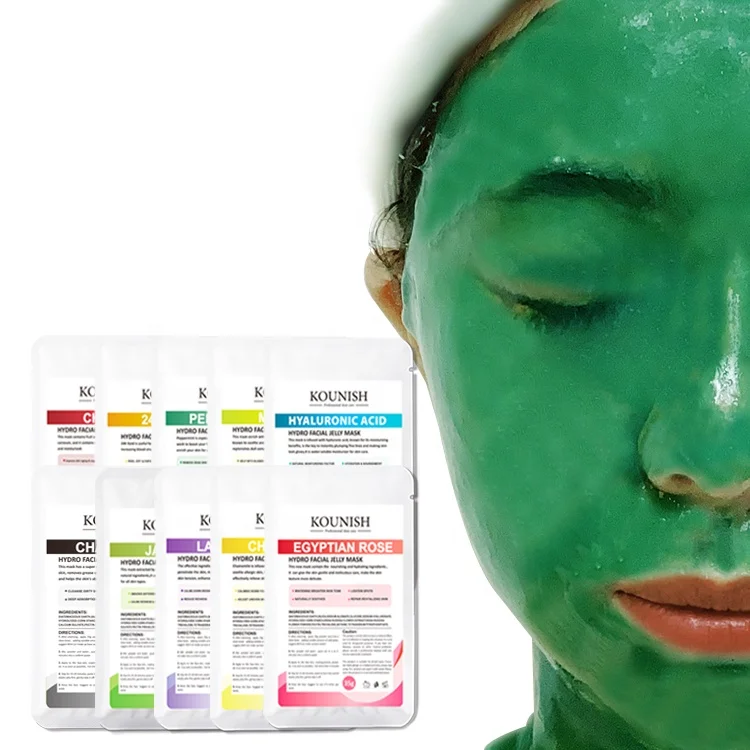 Spa Korean Skin Care Face & Body Fruit Powder Peel Off Facemask Pearl Skincare Collagen Hydro Jelly Facial Beauty Mask