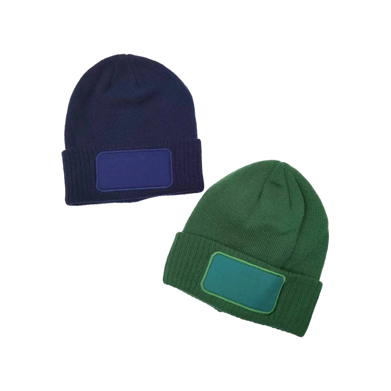 High Quality Unisex Winter Beanie Hat With Patch 100% Acrylic Knitted Beanie Custom Logo Label Y2K Style Cycling Daily