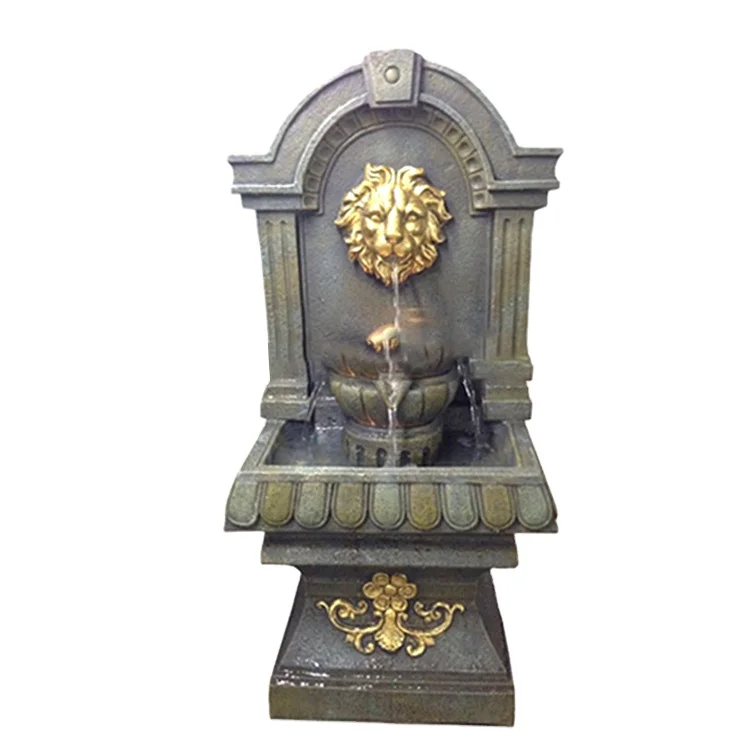 Lion head wall fountains for home decoration