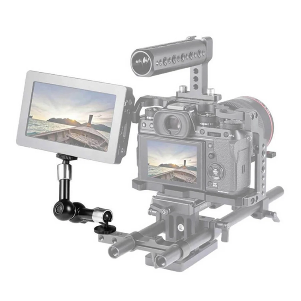 Slamoe 7 Inch Adjustable Friction Articulating Magic Arm for DSLR Rig LCD Monitor LED Light Camera Accessories Photo Studio