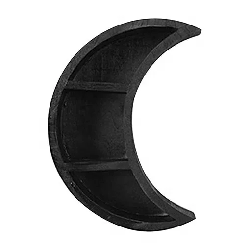 
Moon Wall Shelf Wooden Photos Floating Shelves Hanging Storage Display Shelf, Essential Oil Storage Shelf Display Rack,for Nurse 