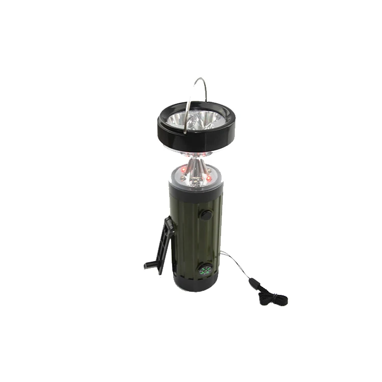 factory supply  portable emergency  hand crank charge light rechargeable camping working outdoor torch