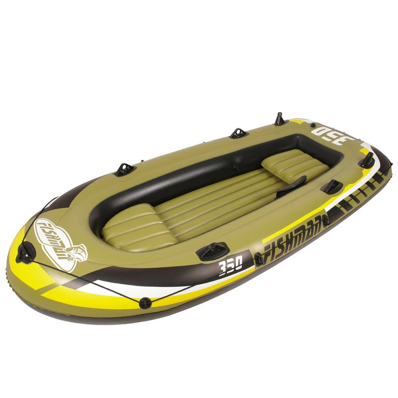 Factory direct selling inflatable boat thickened rubber boat 2/3/4-person fishing boat flood control wear-resistant kayak